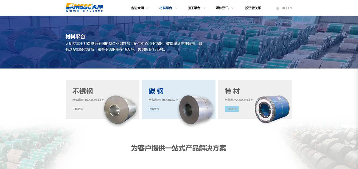 大明集團網站設計